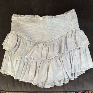 Blue ruffle skirt from Ivy and Leo!